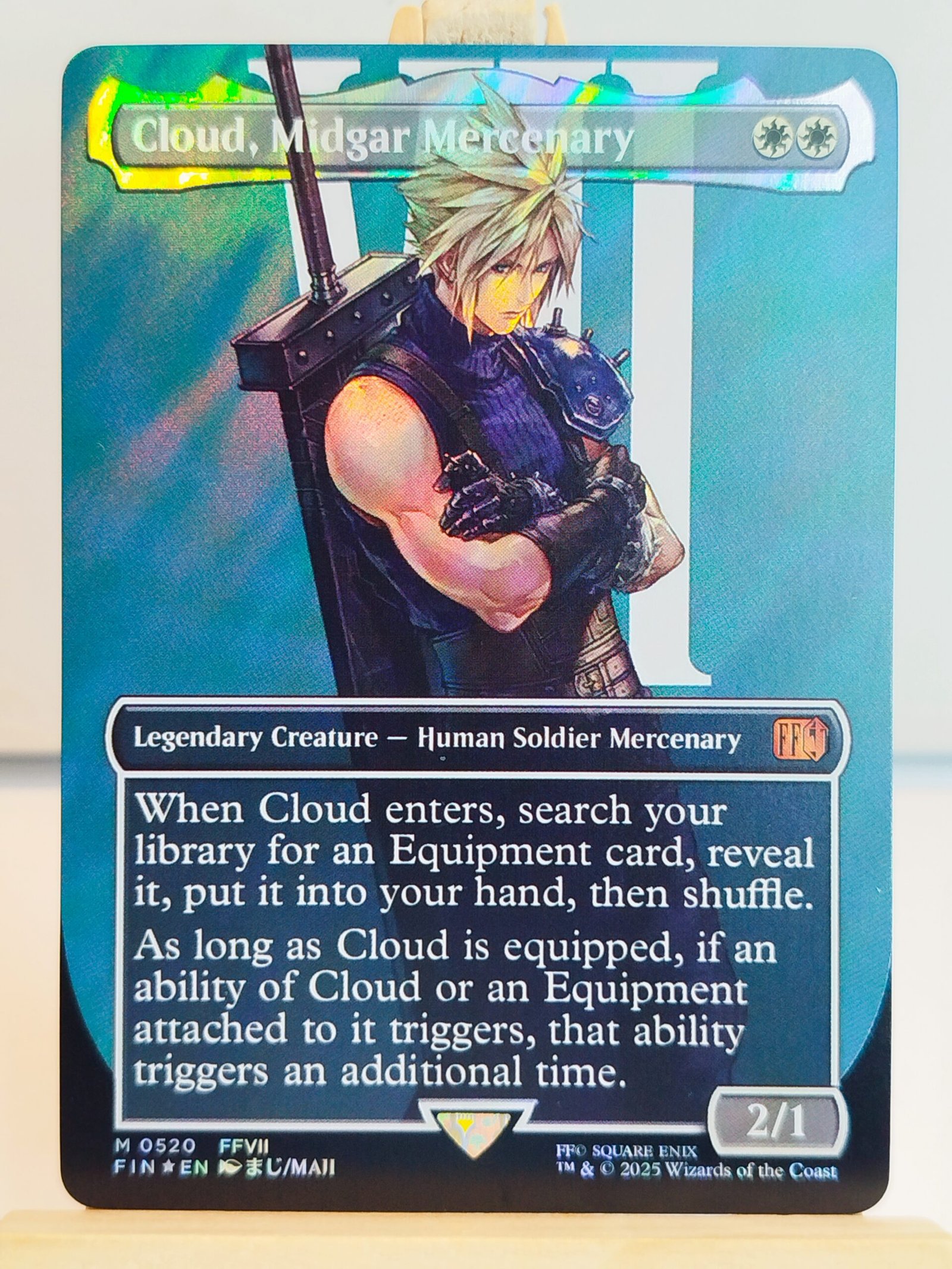 Surge Cloud, Midgar Mercenary #520 (SF) - FIN (FFVII) Cloud, Midgar Mercenary #520 (FFVII) - FIN – Image 1