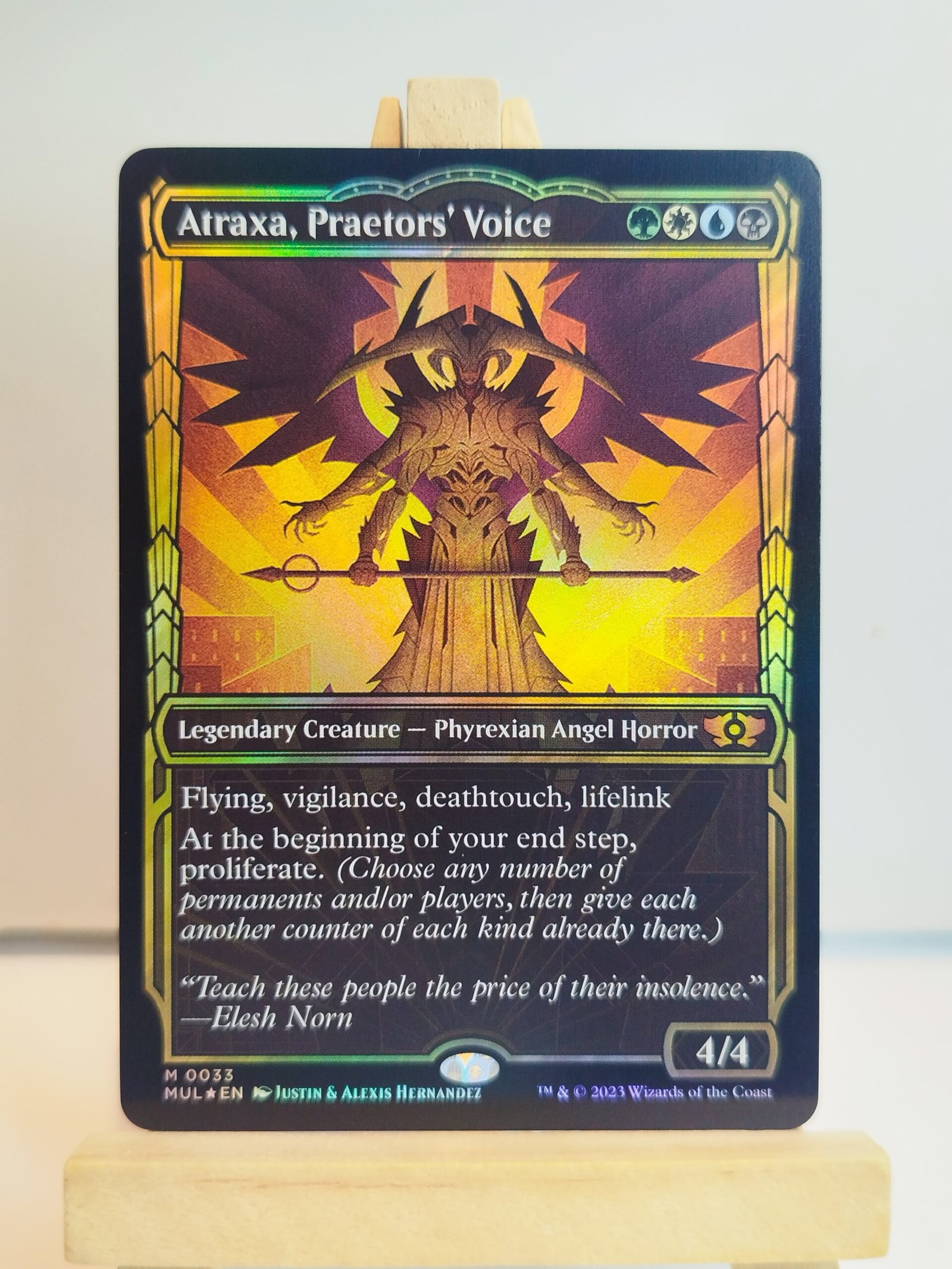Atraxa, Praetor_s Voice #33 (F) - MUL Atraxa, Praetor's Voice #33 - MUL – Image 1
